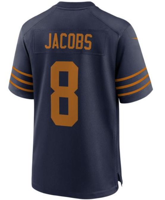 Men 2025 Green Bay Packers #8 Jacobs blue Classic Nike game NFL Jersey